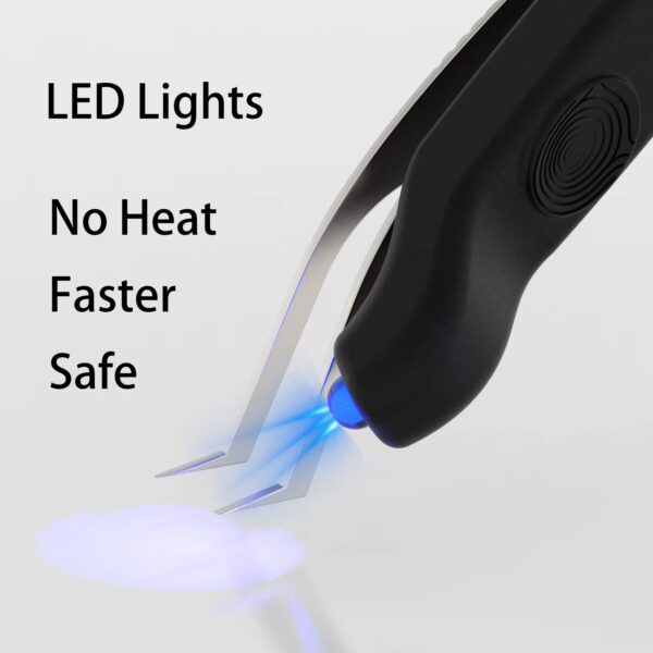 Eyelash extensions UV Light lash curing light on Tweezers UV LED - Image 6
